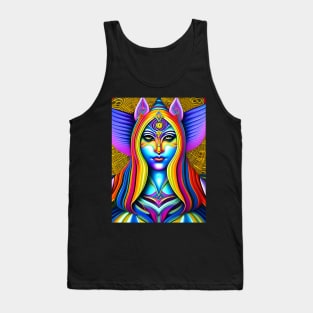 Catgirl DMTfied (25) - Trippy Psychedelic Art Tank Top